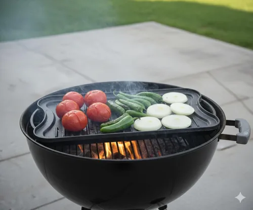 Vista 5 de KANKA Parrilla de hierro fundido – Plancha reversible extragrande de doble cara para estufa de gas, placa de parrilla para barbacoa, sartén superior