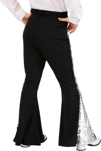 Vista 3 de Fun Costumes Pantalones infantiles disco de lentejuelas plateadas
