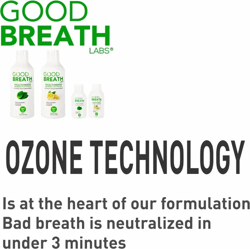 Vista 5 de Goodbreath - Enjuague bucal de menta para halitosis crónica, nueva tecnología de ozono, tratamiento de halitosis y neutralizador del mal aliento
