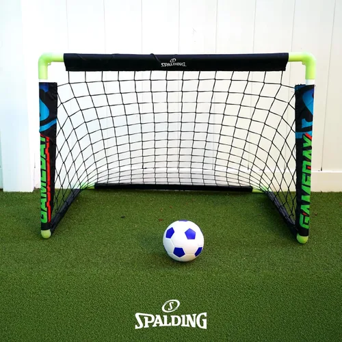 Vista 5 de Spalding - Juego de portería de fútbol, red desplegable plegable con pelota, configuración rápida