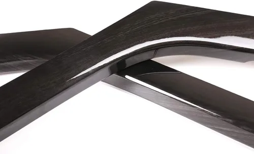 Vista 4 de Tiras de decoración lateral de consola central de ABS para Land Rover Range Rover Evoque 2012-2019, accesorios de automóvil (grano de madera negro)