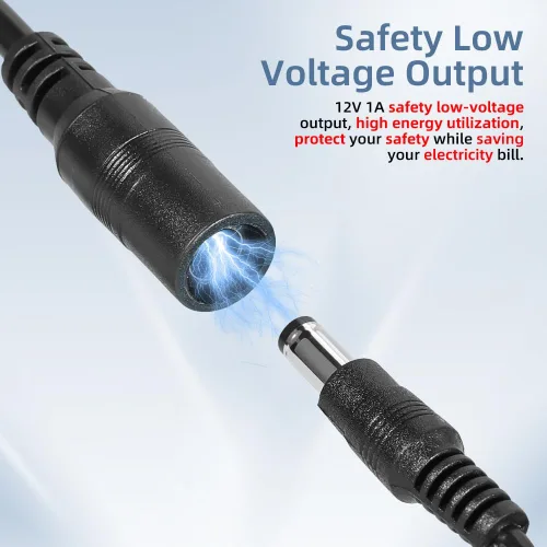 Vista 4 de DaToo Adaptador de corriente LED para acuario AC 100-240V DC 12V 1A Adaptador de corriente de repuesto para tanque de peces Convertidor de fuente