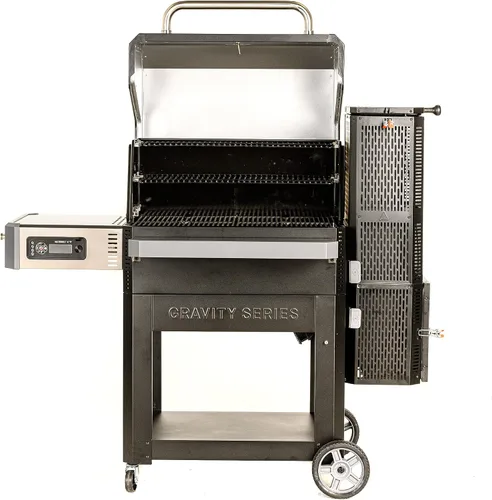 Vista 3 de Masterbuilt MB20041220 Gravity Series 1050 Combo de parrilla digital de carbón y ahumador - Negro; incluye MB20091621 carbón vegetal (16 libras)