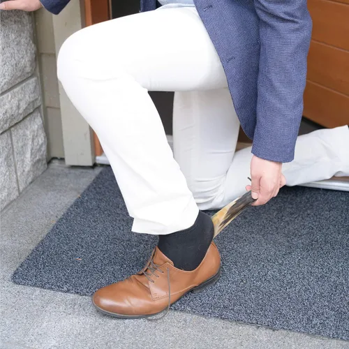 Vista 7 de Lucky Franc's Cuerno de zapato de cuerno real. Cuerno de zapato de vestir para hombres. Calzador de cuerno de lujo hecho a mano para uso en el hogar