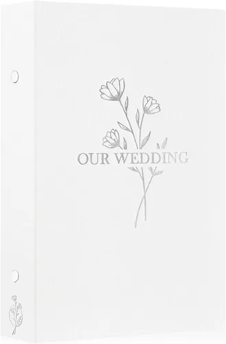 Vista 14 de Lanpn Álbum de Fotos de Boda 4x6 pulgadas 2 Paquetes, Cada Paquete Contiene 50 Fotos, Bolsillos Deslizantes Mini Álbumes de Fotos de Boda de Lino