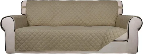 Vista 125 de PureFit - Funda de sofá acolchada reversible, protector de muebles impermeable, funda de sofá lavable con espuma antideslizante y correas elásticas