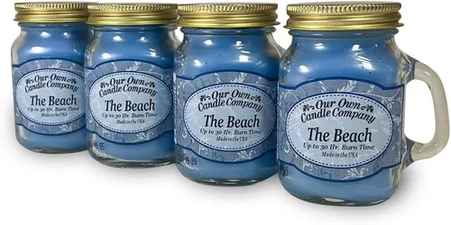 Vista 31 de Grandma's Kitchen - Mini vela perfumada en tarro Mason de Our Own Candle Company, 3.5 onzas (paquete de 4)
