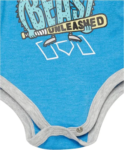 Vista 9 de Under Armour baby-boys 3-piece Set Bodysuit Graphic T-shirt and Shorts Crew Neckline