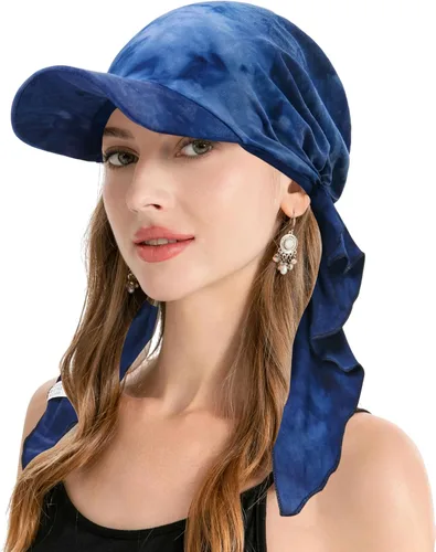 Vista 25 de ZLYC Gorro de quimioterapia para mujer, visera para la cabeza, bufanda preatada, gorra ligera de calavera Blanco sólido