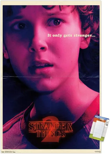 Vista 20 de Trends International Netflix Stranger Things: Season 2 - Póster de pared de Once de 22.4 pulgadas de largo x 14.7 pulgadas, versión enmarcada