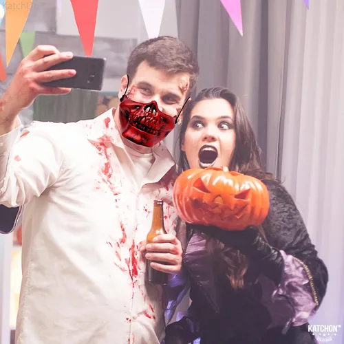 Vista 9 de Máscaras de látex de película de Halloween