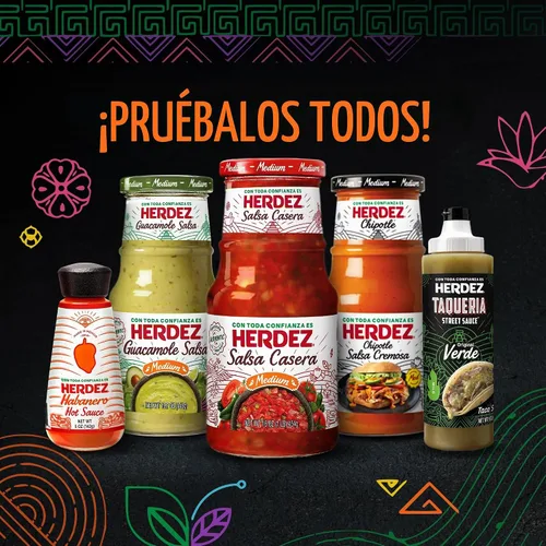 Vista 6 de HERDEZ Salsa Verde, Mild, jarra de 68 oz Salsa de tomatillo verde picante para tacos, enchiladas y salsas
