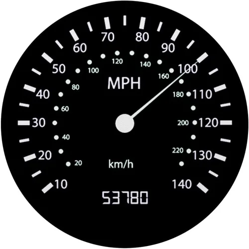 Vista 3 de Velocímetro de velocidad, odómetro para coche, carreras, motocicletas, bicicletas, color negro – PopSockets agarre y soporte para teléfonos