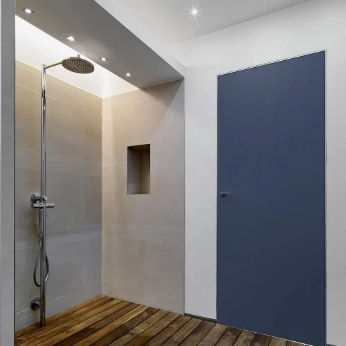 Vista 5 de Papel de contacto autoadhesivo de madera azul oscuro, 19.6 x 118 pulgadas, película autoadhesiva decorativa para muebles, papel tapiz autoadhesivo