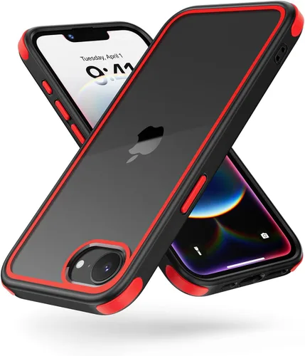 Vista 50 de Mobnano Funda transparente para iPhone 11, con protección multicolor a prueba de golpes, no amarillenta, anti arañazos, parte trasera