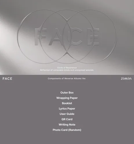 Vista 2 de Jimin BTS FACE Weverse Álbumes ver.