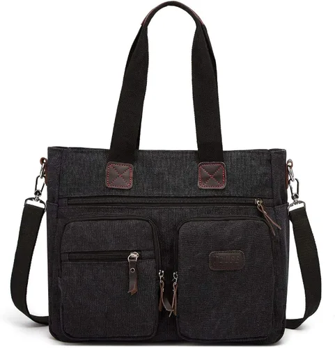 Vista 2 de ToLFE Bolso de mano con asa superior para mujer bolso de hombro bolso de mano de mensajero bolso cruzado de viaje bolsa de trabajo