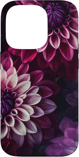 Vista 17 de Dahlia Flower Floral Nature Garden Pink Purple Maroon Design Case for iPhone 17