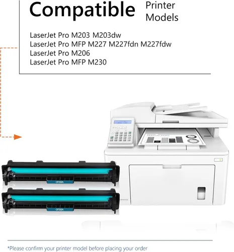 Vista 2 de Reemplazo de unidad de tambor Nana compatible para HP 32A (negro, paquete de 2)