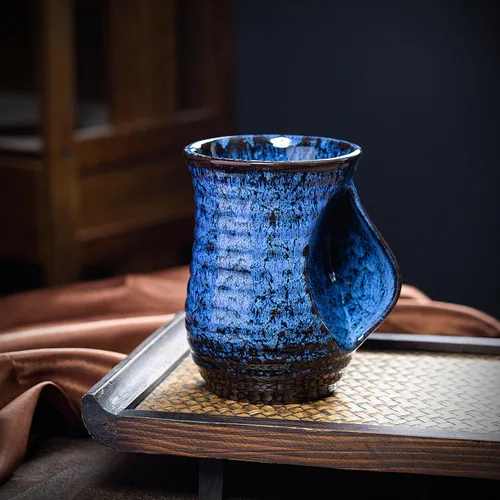 Vista 9 de Taza Calentadora de Manos de Cerámica de 18 oz, Taza de Café Calentadora de Manos Novedosa, Taza de Té, Mantén Tus Manos Calientes, Calentador