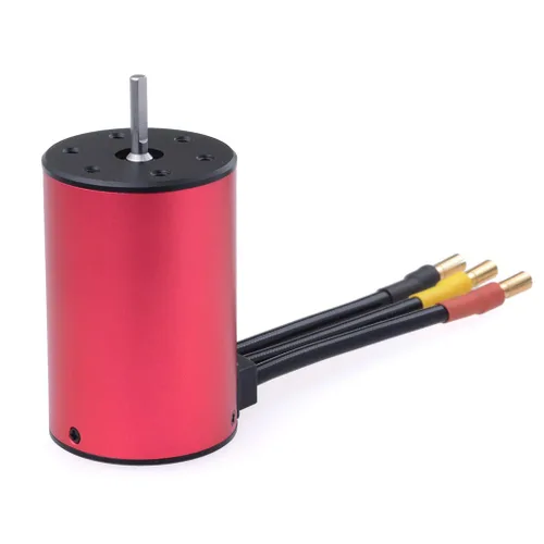 Vista 3 de KingVal Reemplazo 3660 1950KV Eje de motor sin escobillas impermeable 0.125 in compatible con 1/10 RC Car