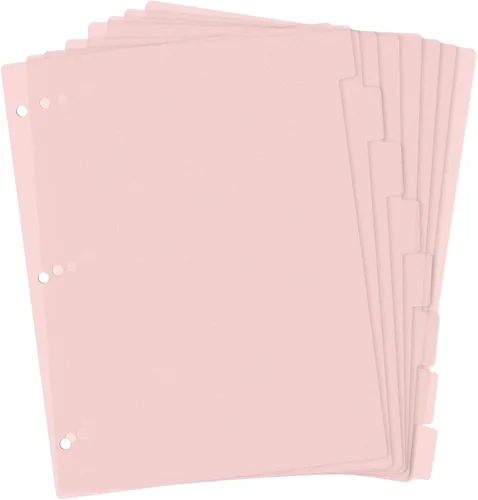 Vista 14 de Separadores de carpetas negros, separadores de plástico resistentes de 8 pestañas, separadores de carpetas con pestañas, juego de separadores