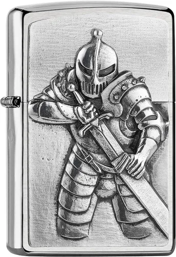 Vista 12 de Zippo - Encendedor de bolsillo cruzado Armadura San Benito Latón