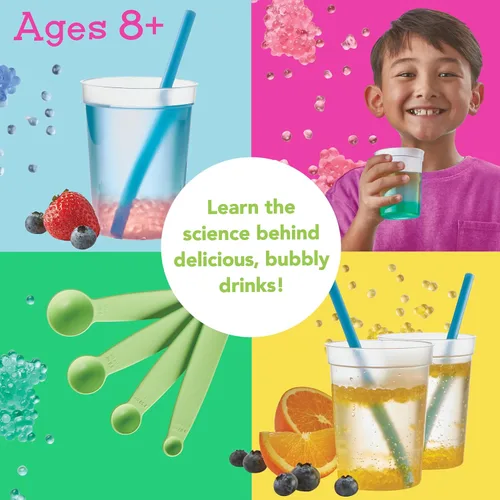 Vista 3 de MindWare Kitchen Science Academy - Kit de barista de burbujas, innovador kit de fabricación de bebidas que combina magia efervescente con ciencia