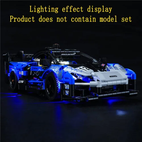 Vista 7 de GEAMENT Kit de luces LED compatible con Lego McLaren Senna GTR – para Technic 42123 (juego de modelos no incluidos)