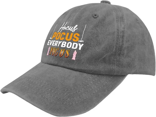 Vista 2 de ruio Halloween Hats for Men Baseball Cap Adjustable Baseball Cap Hocus Pocuss Everyboddy Focuus Hats for Men Baseball Cap