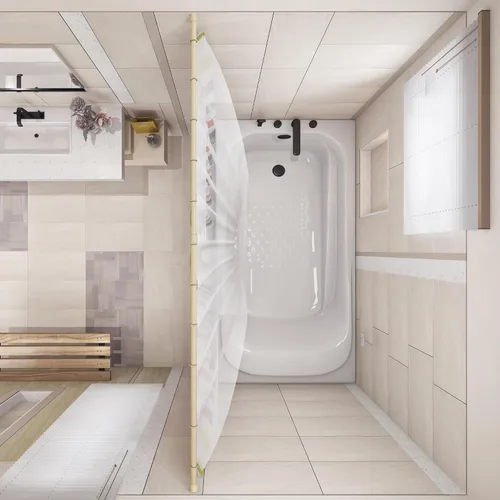 Vista 3 de Design House 564179 Barra de ducha clásica ajustable de 36 a 63 pulgadas para hueso de baño Longitud ajustable, Longitud ajustable, Montaje
