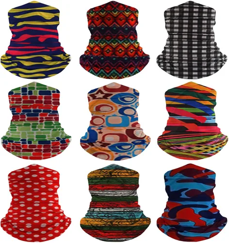 Vista 9 de 9 pañuelos para el cuello para mujer, pasamontañas, tubo, máscara facial UV, diadema, para hombre, para esquí, refrescante, paquete de envoltura