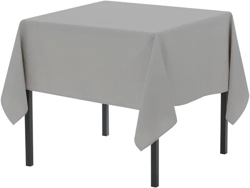 Vista 92 de Pomp - Mantel premium de poliéster con estampado abstracto de 52 x 52 pulgadas cuadradas Tela de fácil cuidado, resistente a arrugas y manchas