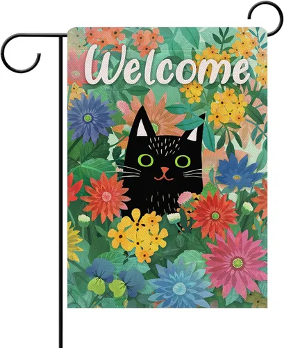 Vista 8 de Dyrenson World Peace Love - Bandera decorativa para jardín, doble cara, arco iris, mes del orgullo, arpillera para patio, decoración exterior