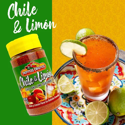 Vista 3 de Pepitos Chilitos Chile y Limón Tarro de 6 oz
