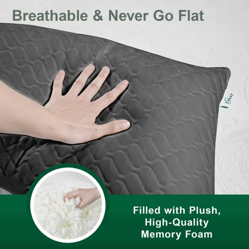 Vista 5 de CHxxy Almohada para dormir de lado para el alivio del cuello y los hombros, diseño ergonómico, almohada de firmeza media, almohadas de tamaño queen