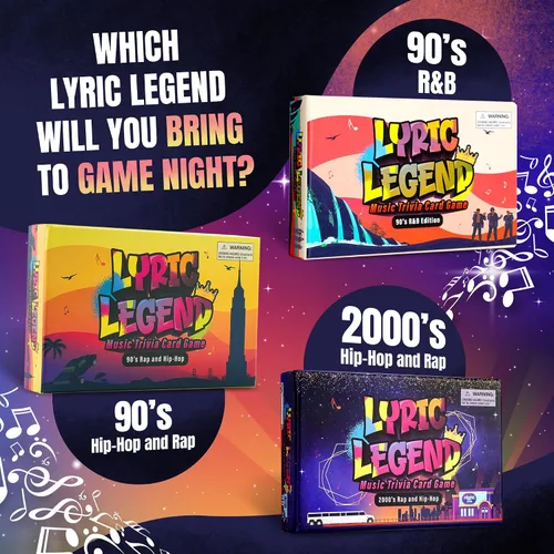 Vista 8 de Lyric Legend 2000s Hip-Hop y Rap Music Trivia - Juegos para adultos para noche de juegos - Bueno para grupos - Juego de fiesta de terminar la letra