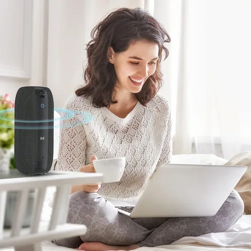 Vista 7 de Monster S320 Altavoz Bluetooth, 40W True Wireless, Efecto de Sonido Estéreo 360°, IPX7 Impermeable, 32 Horas de Tiempo de Reproducción, Adecuado