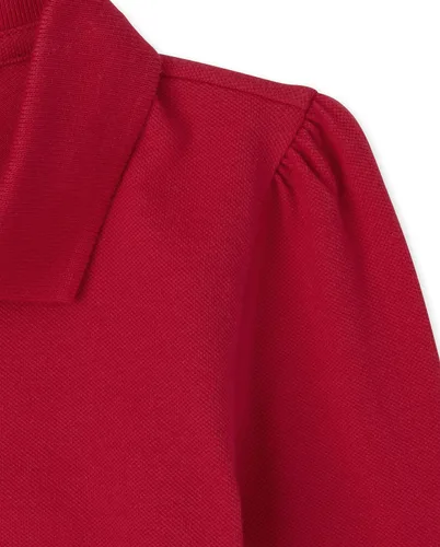 Vista 3 de The Children's Place girls Long Sleeve Pique Polo