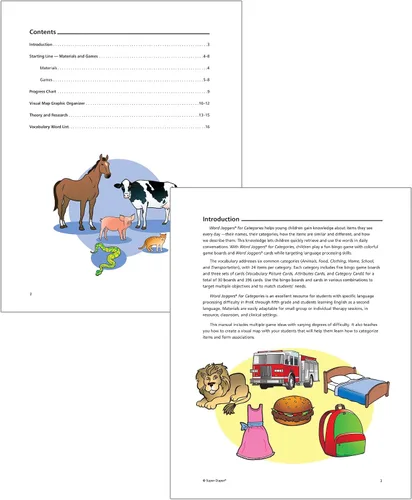 Vista 7 de Super Duper Publications Word Joggers® para Categorías Juego de Bingo Recurso educativo para Niños