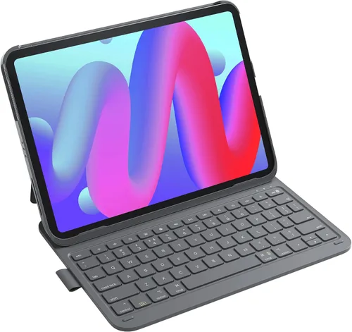 Vista 12 de Inateck Funda para iPad de 10ª/11ª generación con teclado, teclado ultraligero con soporte para bolígrafo para iPad de 11ª