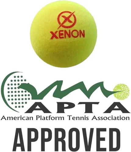 Vista 6 de X Platform Tennis Balls by Xenon, Bright Yellow for High Visibility, Superb Durability, APTA Approved, 2 Balls per Sleeve
