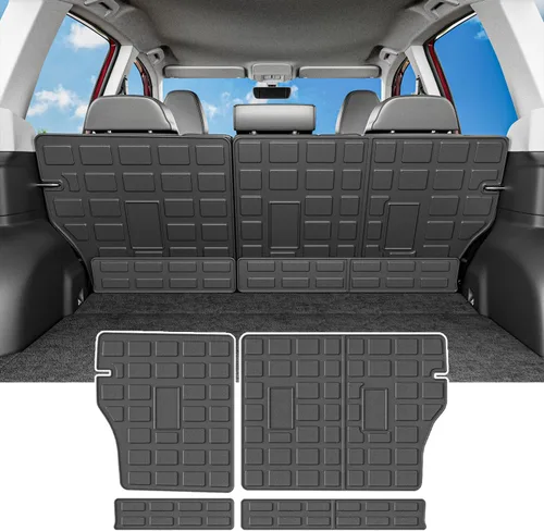 Vista 14 de powoq Alfombra de Carga Compatible con Jeep Grand Cherokee L 2021-2025 Alfombra de Maletero Overland Forro de Carga TPE Forro de Maletero