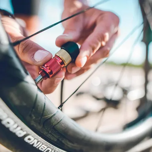 Vista 6 de LEZYNE Bomba de piso de acero 3.5 de alta presión para bicicleta Negro (Flat Black)