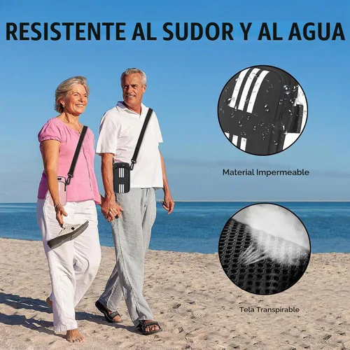 Vista 5 de Soporte para teléfono para correr, brazalete, bolso cruzado para teléfono celular, para mujeres, hombres, niños, iPhone 17, 16, 15, 14, 13, 12, 11