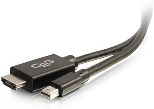 Vista 5 de C2G Mini Display Port Adapter, Display Port to DVI, Macho a Macho, Negro, 3 Pies (3.0 ft), Cables to Go 54334