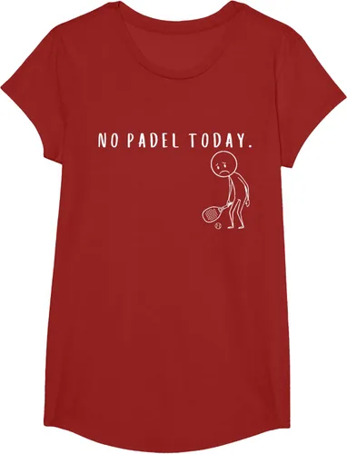 Vista 48 de No Padel Today Funny Padel Stickman Padel Playera Jugador de Tenis