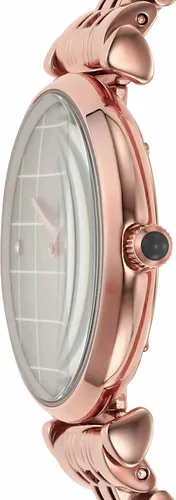 Vista 3 de Emporio Armani Reloj de vestir para mujer con pulsera de acero inoxidable