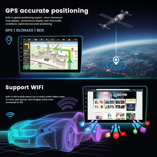 Vista 4 de Radio de coche Android 12 de 4+32 GB 8 núcleos para Dodge Ram 1500 2500 3500 2013-2018 actualización estéreo de CA automático, 1280 x 720 IPS