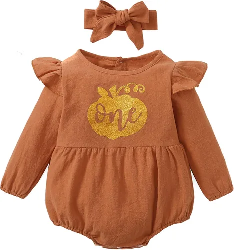 Vista 23 de Shalofer Traje de primer cumpleaños para bebé niña con diadema